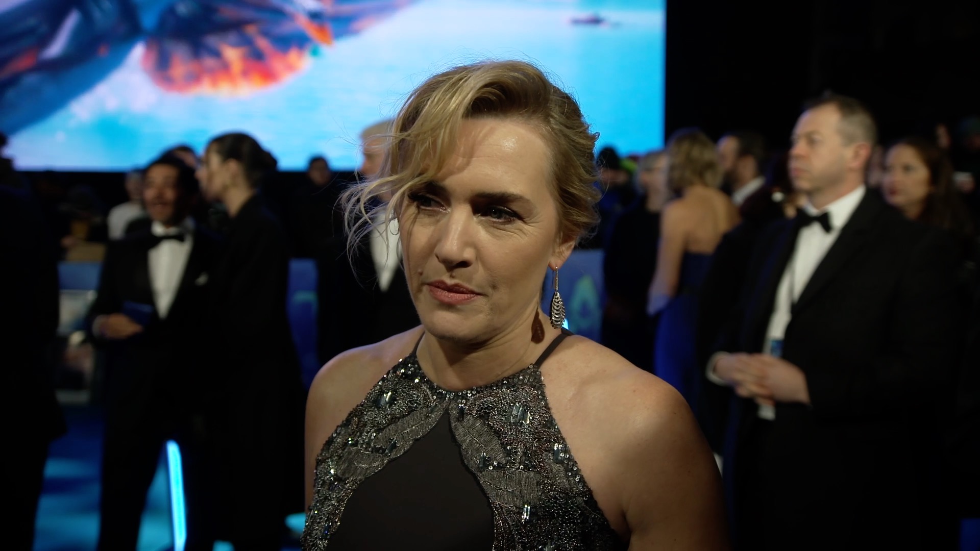 Avatar The Way of Water Kate Winslet World Premiere Interview